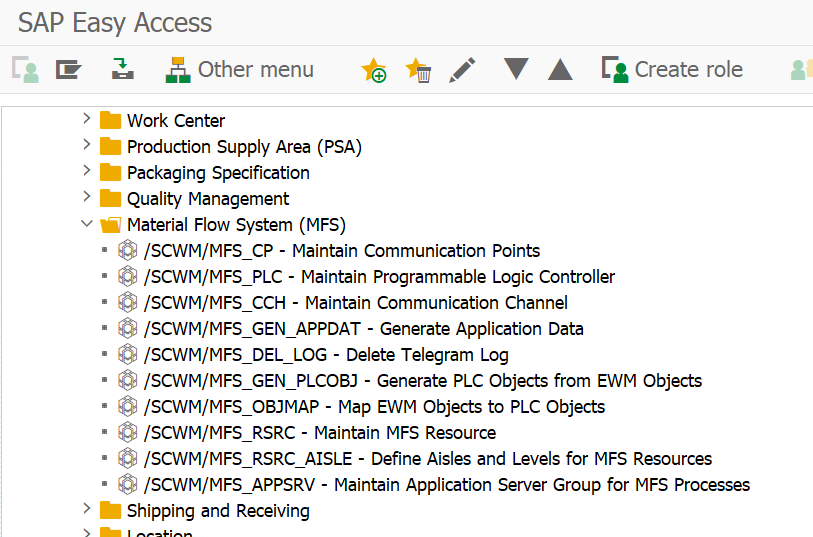 What is SAP EWM MFS_07